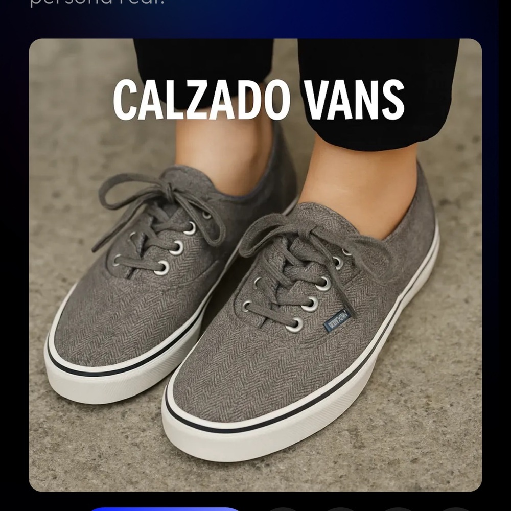Vans Men's Herringbone Gray Sneakers